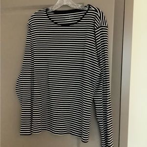 Talbots NWT navy/white Top size 1X
